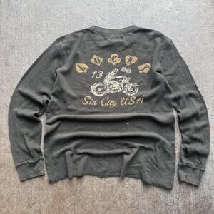 Lucky Brand Sin City Vintage Thermal Shirt Size Large